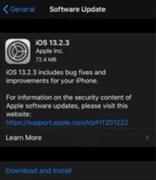 iOS 13.2.3更新修复了邮件 消息和背景内容下载问题