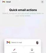 iOS Gmail应用更新加入小组件功能：可搜索邮件